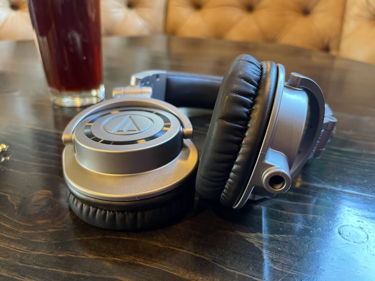 headphones on top of a table